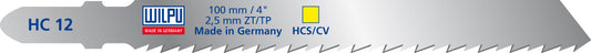 WILPU Stichsägeblatt HC 12 mit Einnockenschaft- / T-Schaft, 5 Stück