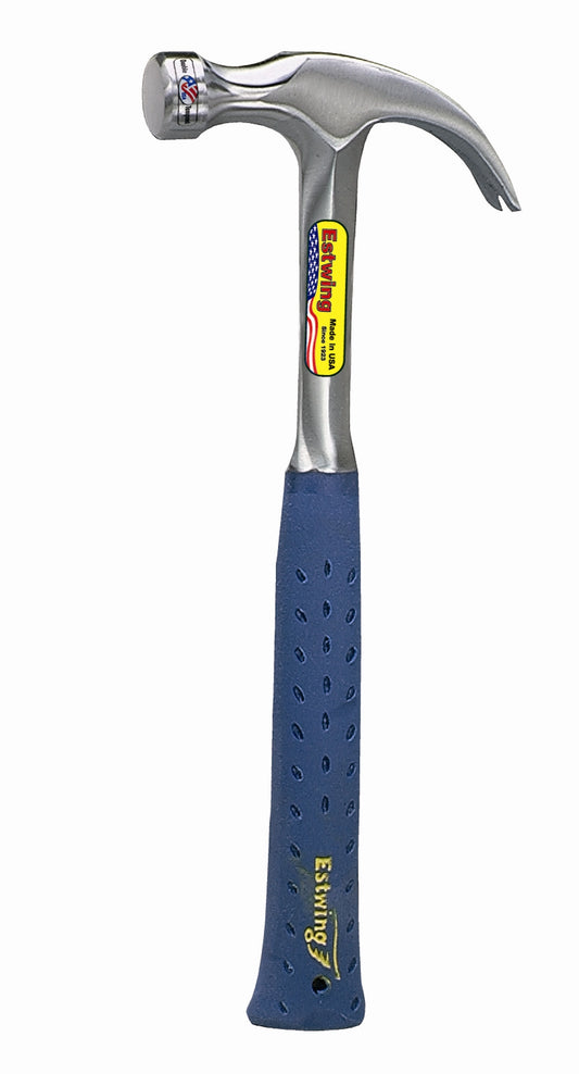 ESTWING Klauenhammer mit Vinylgriff, gekröpft, Ø30mm 615g, glatte Bahn