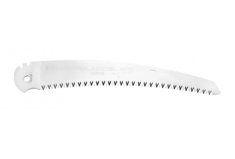 Silky Ersatzblatt für Ultra Accel Curve 240mm Klappsäge, gebogenes Sägeblatt mit grober Mirai-Me Verzahnung 7,5 Zähne/30mm, schnelle saubere Schnitte, ideal für Baumpflege und Astschnitt