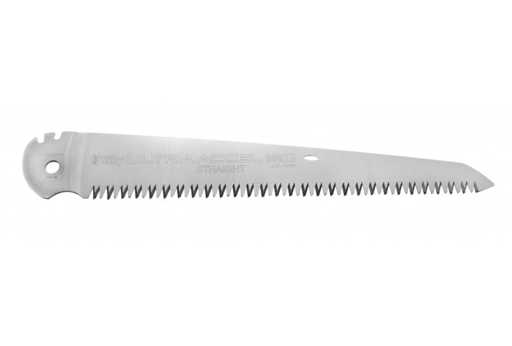 Silky Ersatzblatt für Ultra Accel Straight 240mm, 7,5 ZpZ grob, Mirai-Me Verzahnung, Japanisches Premium-Sägeblatt für Klappsäge, Gartenpflege & Astschnitt, Original Japan