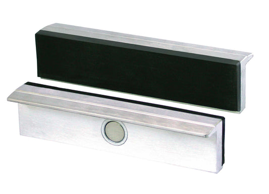 HEUER Magnet-Schutzbacke Typ G für Schraubstock 115 mm, Aluminium-Gummibelag