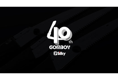 Silky japanische Klappsäge Gomboy Curve Outback „KURO“ - Limited Edition - 240 mm 8 ZpZ gebogene Klinge – Black Oxide Beschichtung – Arbor-Composite-Griff – Outdoor, Bushcraft & Forst