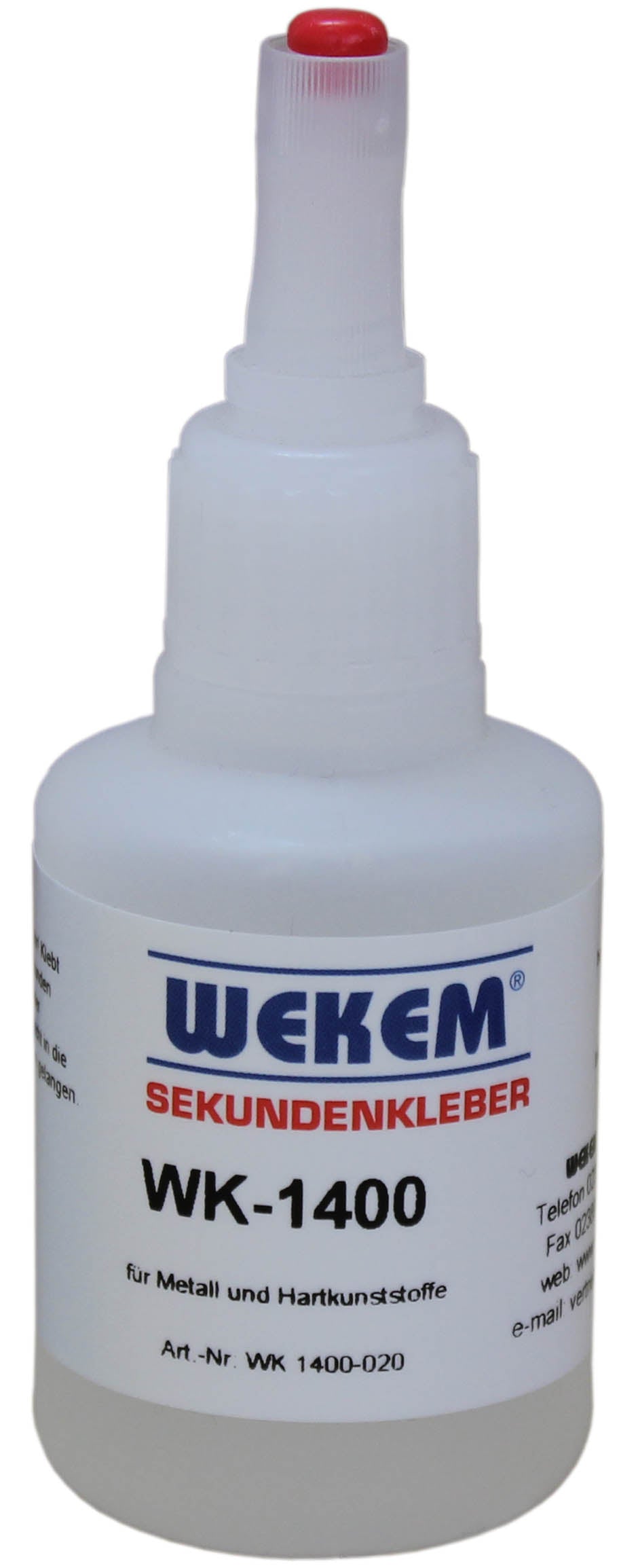 WEKEM WK 1400 Sekundenkleber hochviskos/dickflüssig  50 g